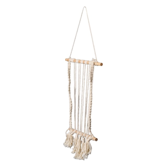 Organizador de fotos para colgar en la pared, macramé, de algodón, para dormitorio