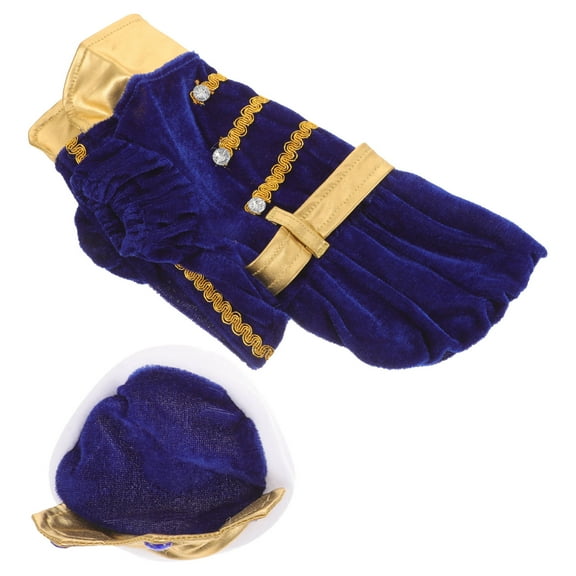 LULULION Puppy Costumes Pet Dog Cosplay Costume Dark Blue 1 Set for Activities