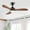 Walunt, variant on Bestco 42" Wood Ceiling Fan with Light and Remote Flush Mount Fan 6 Speeds Reversible Airflow Maple