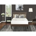 thumbnail image 2 of East West Furniture 2-piece Wood Bedroom Set in Brown/Wire Brushed Black, 2 of 8
