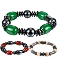thumbnail image 1 of Pulsera Simple de moda, conjunto de joyería de pulsera de cálculos biliares negros 3 uds para mujer, 1 of 10