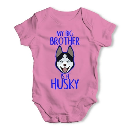 

Babygrow Baby Romper Personalised My Sibling Is A Husky Baby Unisex Baby Grow Bodysuit