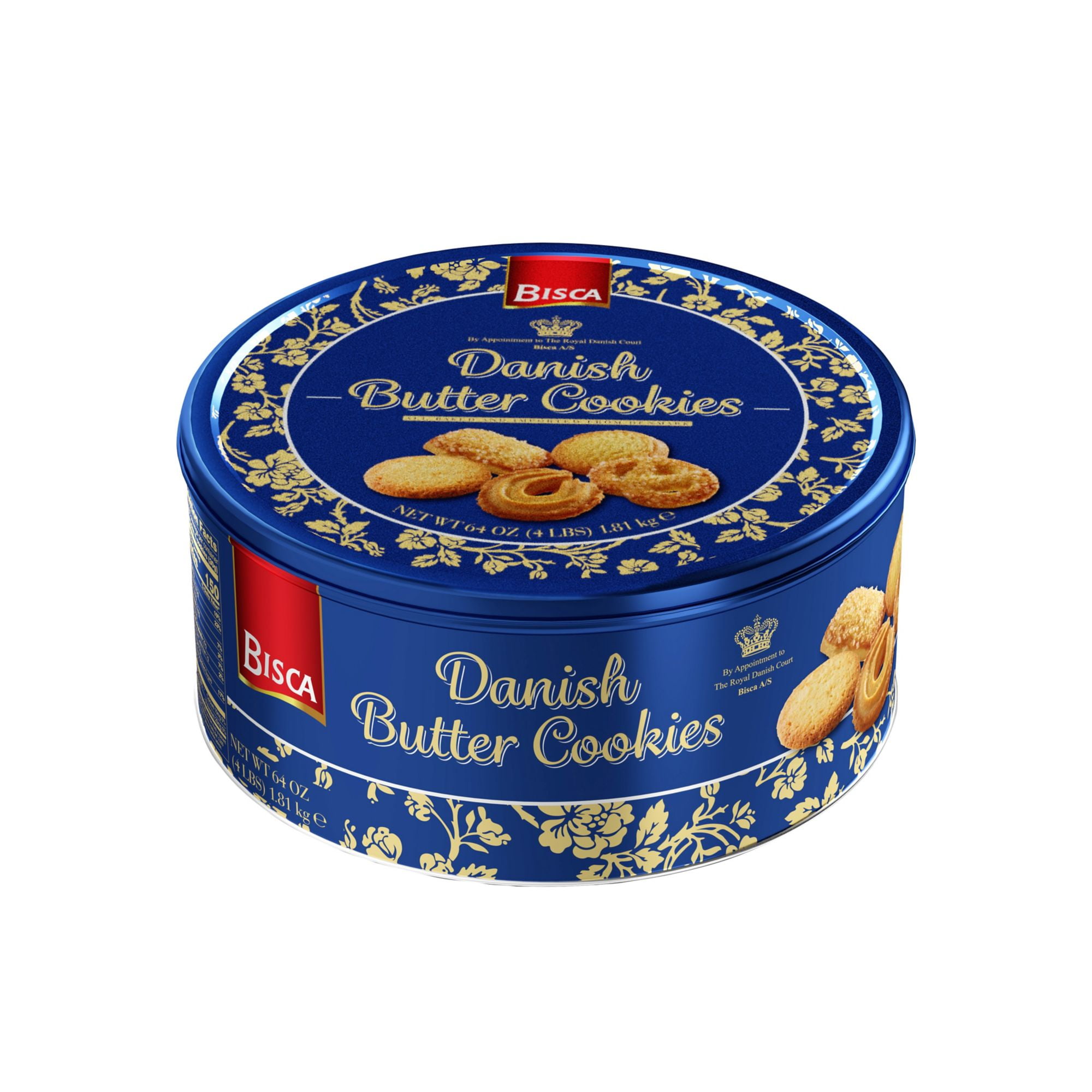 Bisca Danish Butter Cookies 64 ounces.
