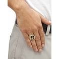thumbnail image 3 of PalmBeach Jewelry Men's .59 TCW Square Enamel and Cubic Zirconia Yellow Gold-Plated Masonic Ring, 3 of 6
