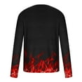 thumbnail image 5 of Tawop Men's T-Shirts Crew Neck Long Sleeve Pullover Graphic Casual Red M, 5 of 5