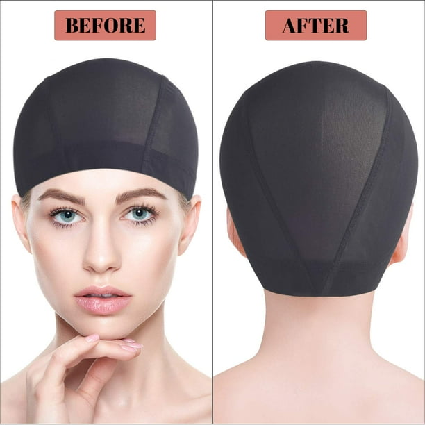 6 PACK Wig Caps for Wig Making Stretchable Dome Mesh Wig Caps