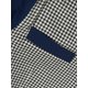 thumbnail image 2 of Chaqueta Casual Para Hombres PatrÃ³n De Pata De Gallo Hombros Acolchado Blazer De Dos Botones Azul Marino 50 Unique Bargains Blazer, 2 of 7