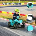 thumbnail image 6 of Resenkos 6V Kids Ride On Electric ATV, Ride Car with 4 Wheels, Ride-On Toy for Toddlers 1-3 Boys & Girls(Blue), 6 of 10
