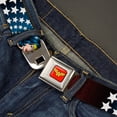 thumbnail image 2 of Wonder Woman Logo Full Color Red Seatbelt Buckle Belt - Wonder Woman Face w/Stars, 2 of 9