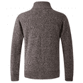 thumbnail image 2 of Vcansion Men's Stand Collar Full Zip Sweater with Pockets Brown 2XL, 2 of 5