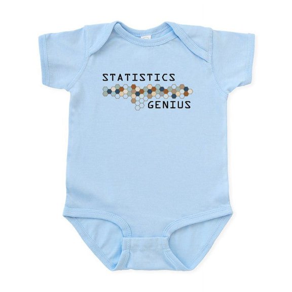 CafePress - Statistics Genius Infant Bodysuit - Baby Light Bodysuit, Size Newborn - 24 Months