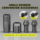 thumbnail image 3 of Accesorios de Conversión para Amoladora Angular, Cabezal de Conversión de Amoladora Angular de 3/6 mm, Adaptador de Rosca M10., 3 of 5