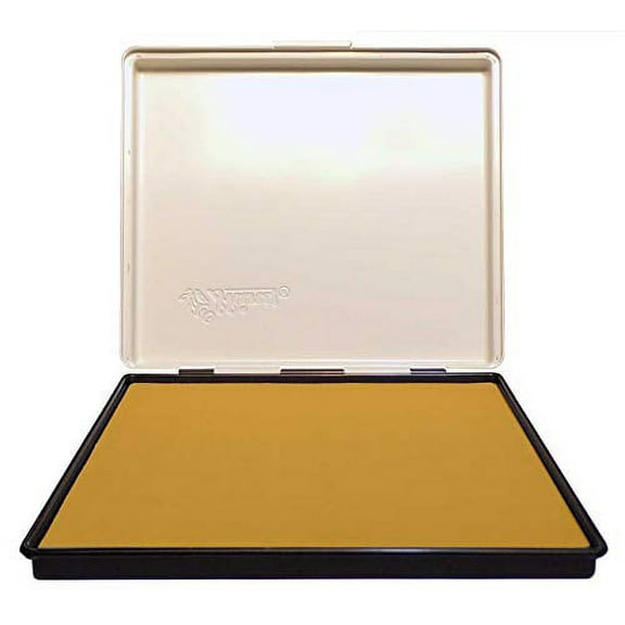 Extra Large 7" x 8" Industrial Rubber Stamp Ink Pad, Zinc