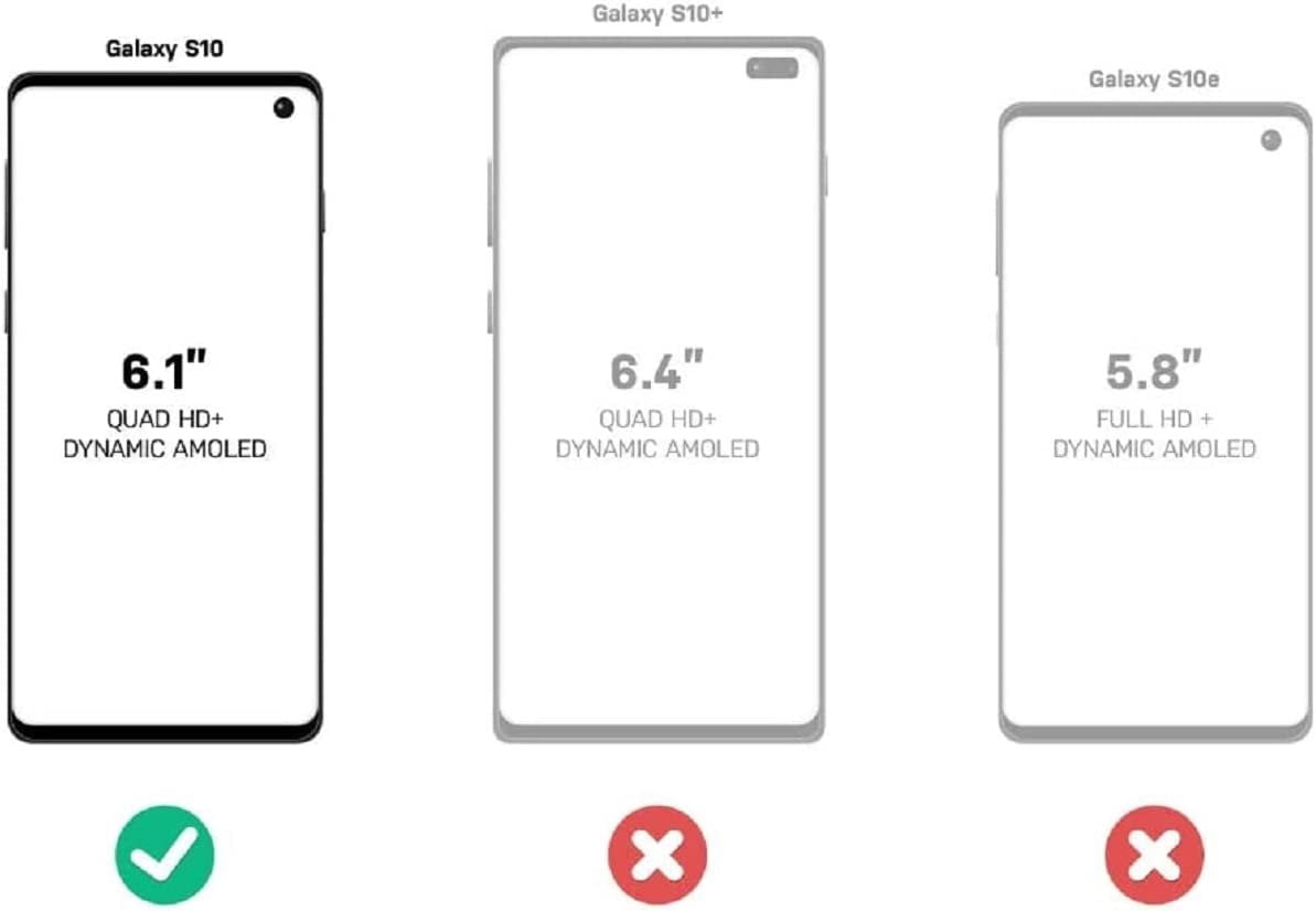 OtterBox Pursuit Series Case for Galaxy S10 Only - Retail Packaging -Black