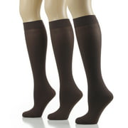 3-Pairs Noble Mount Women's Microfiber Anti-Pilling Knee-Hi Trouser Socks