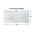 thumbnail image 6 of PawLyfe Litter Box Liners: Heavy Duty - Thickest Litter Liner on the Market 4MIL - Tear & Leak Resistant - Drawstring Close - Jumbo, 36” x 18” - 20 Count Jumbo Size Draw String Litter Liners for Cats, 6 of 7