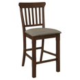 thumbnail image 2 of Lexicon Schleiger Wood Counter Height Dining Chair in Dark Brown (Set of 2), 2 of 8