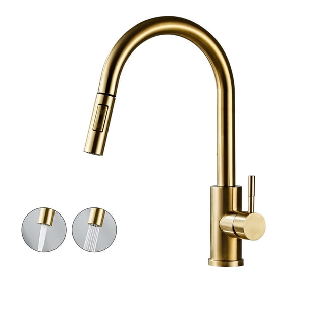 Chrome/Black/Golden Pull Out Kitchen Faucets Hot Cold Water Stream Sprayer Spout Pull Down Tap Mixer Crane For Kitchen ,Built To Last