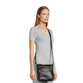 thumbnail image 2 of Time and Tru Women's Norah Crossbody Shoulder Bag, Black, 2 of 3
