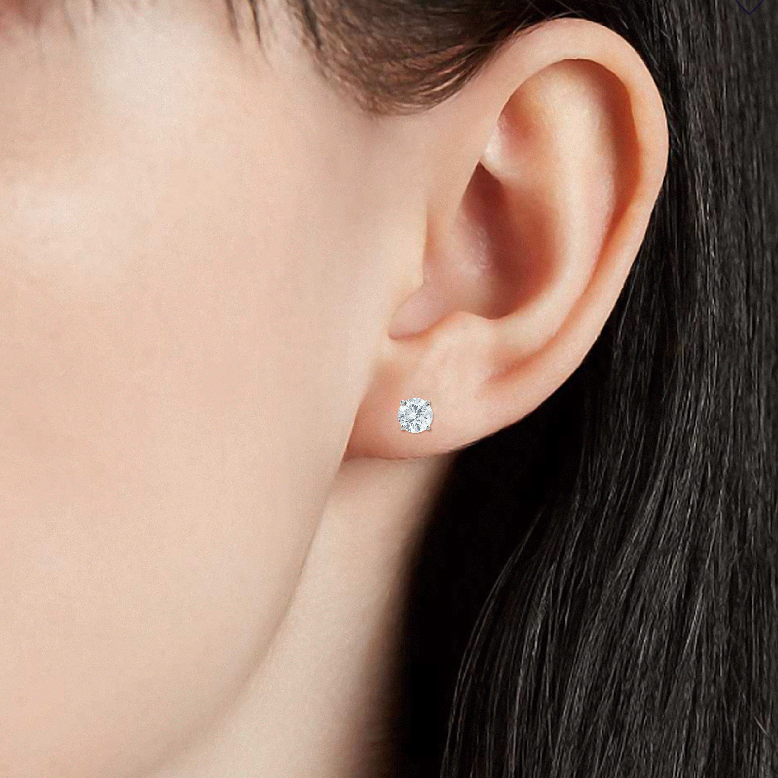 Brilliance Fine Jewelry 1.50 Carat T.W. Diamond Stud Earring in 14Kt White Gold, (I-J, I2-I3)