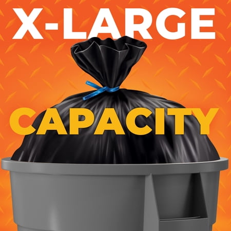 Hefty Heavy Duty Contractor Large Trash Bags, 45 Gallon, 20 Count