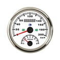 thumbnail image 1 of Universal 85mm GPS Speedometer With Tachometer 2 In 1 0-200km/h 0-8000RPM Turn Light Red Backlight 12V, 1 of 7