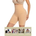 thumbnail image 5 of GOLD CARP Shapewear Women High Waist Tummy Control Body Shaper Underpants Seamless Smooth Butt Lifter Panties Thigh Slimmer Shorts Shaping Underwear,1pc Beige,XL/XXL(US 8-12), 5 of 5