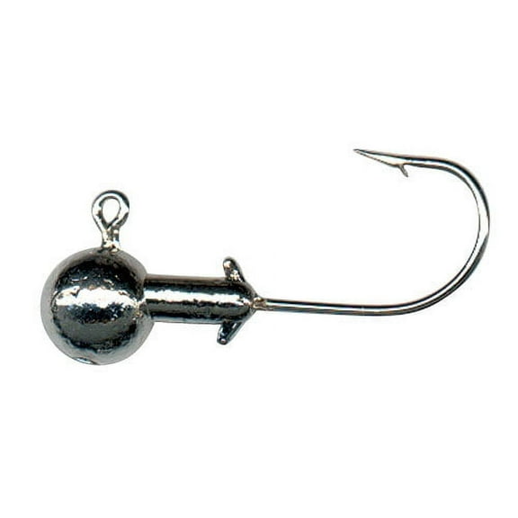 Arkie Lures Plated Jig Heads, Chrome, Size 1/8 oz.