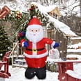 thumbnail image 4 of Decoración de muñecas de muñeco de nieve inflable con luz LED para decoración de fiesta de jardín de Navidad JShteea El nuevo, 4 of 9
