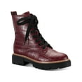 thumbnail image 1 of Sun + Stone Womens Tiiaa Faux Leather Platform Combat & Lace-up Boots, 1 of 5