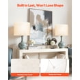 thumbnail image 3 of VEVOR Drum Lamp Shade 2 Set, 16 in Top x 16 in Bottom x 12 in High, Large Lampshade with Harp, Replacement Lamp Shade for Table Lamps Floor Lamps Pendant Lights, Easy Assembly Required (Light Linen), 3 of 9