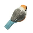thumbnail image 5 of Bird Figurine, Hand Carved Birds Wood Décor, Art Animal Wooden Sculpted Bird with Wood Block, Vivid Bird Statue for Gift Home Table Ornament Decor (Yellow Bird), 5 of 8