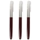 thumbnail image 1 of 3X HERO 616 Pluma Con Capucha Y Portaplumas de Rojo Oscuro Vintage, 1 of 5
