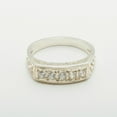 thumbnail image 5 of LBG British Made 10k White Gold Natural Diamond Womens Eternity Ring - 33 size options - Size 4, 5 of 7