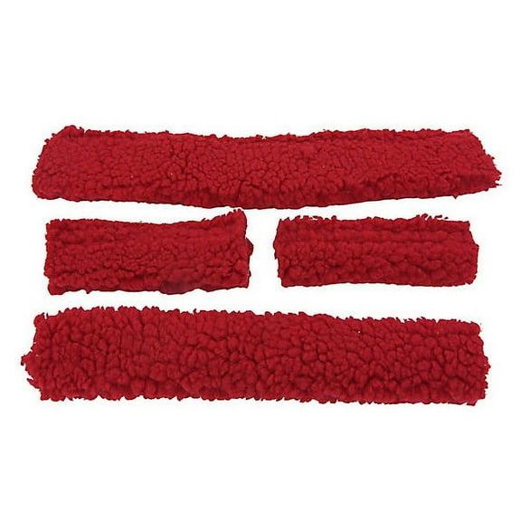 Basic Fleece 4-Piece Halter Tube Set Red