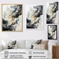 thumbnail image 4 of Designart "Grey Yellow Minimalism Serenity In Flow" Minimalism Canvas Wall Art, 4 of 5
