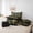 Black Green P, variant on Erosebridal Green Brown Camouflage Twin Bedding Sets 7-Piece For Boys Teens,Personalized Initial A Bedding Comforter Set,Black Reversible