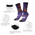 thumbnail image 6 of Lsque inside out 2 Printed Men's Crew Socks, Soft Durable Breathable Moisture-Wicking with Odor Control Cotton socks, 6 of 7