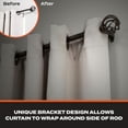 thumbnail image 3 of Sun Zero Cage 3/4” Decorative Blackout Curtain Rod, 66-120", Oil Rubbed Bronze, 3 of 7