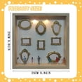 thumbnail image 3 of DIY Mini Museum Frames Silhouette Box Upgrade Shadow Box Frame Kit with Miniature Museum & Figurines - Celebrate Your Unique Memories in Style for Anniversary Wedding Birthday & Home Decor(Beige), 3 of 8