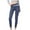 Blue, variant on LLYwey Full Length Pants For Women Casual Women's Color-blocking Waist Lifting Hip Exercise Tight Yoga Pants Athletic Pants Female Long Pant Style H2199 Gray L