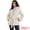 White, variant on Women's Faux Fur Long Sleeve Lapel Shaggy Jacket With Pockets S Brown