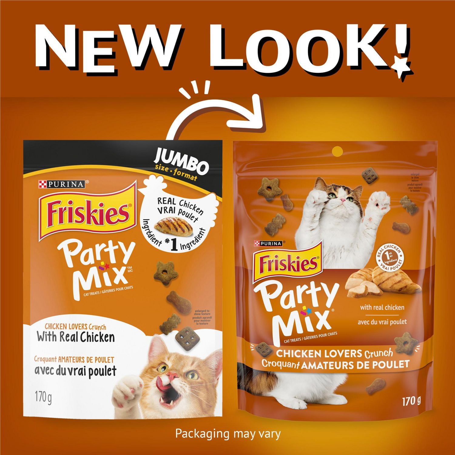 Friskies Party Mix Chicken Lovers Crunch, Cat Treats 170g, 170 g