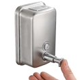 thumbnail image 1 of Dispensador de jabón con bomba manual para montaje en pared Dispensador de jabón para manos de acero inoxidable de 17 oz y 500 ml Dispensador de jabón para montaje en pared Dispensador de ma, 1 of 5