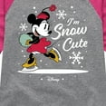 thumbnail image 3 of Disney - I'm Snow Cute - Toddler & Youth Girls Raglan Graphic T-Shirt, 3 of 5
