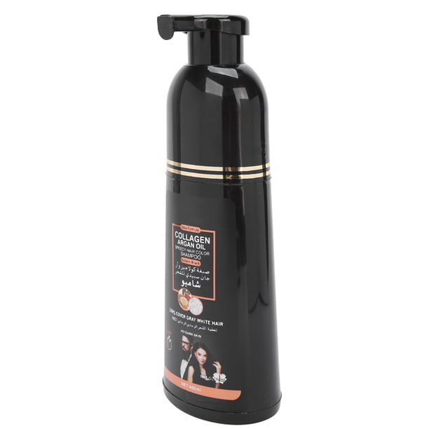 Dye Shampoo, 400ml Covering Gray White Hair Hair Dye Shampoo For Any Hair Type