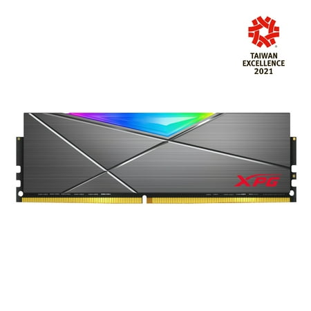 ADATA - XPG SPECTRIX AX4U320016G16A-DT50 D50 32GB 2x 16GB 3.2GHz CL16 RGB Desktop Memory - Gray
