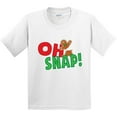 thumbnail image 3 of Inktastic Oh Snap Broken Gingerbread Youth T-Shirt, 3 of 5
