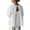 #149-White, variant on Craaazy Womens Solid Color Crewneck Cotton Long Sleeve Tops with Back Keyhole Cutout for Summer Daily Wear Gift