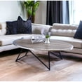 thumbnail image 6 of Allis Weathered Gray Oak & Metal Finish Coffee Table, 6 of 6